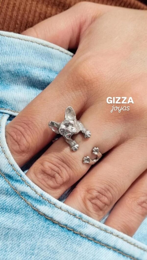 ANILLO MODELO BULLDOG FRANCÈS Nº16