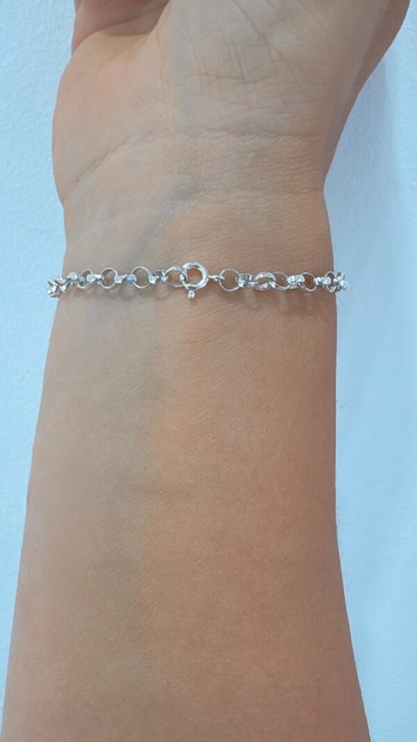PULSERA DE PLATA CON DIJE INFINITO - Image 2
