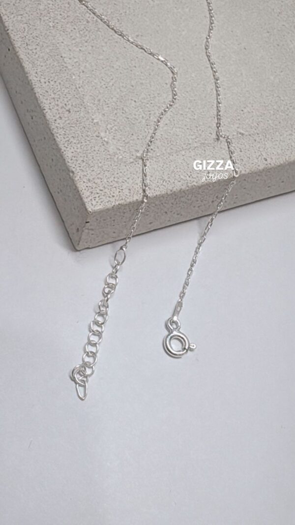 CORBATERO DE PLATA RODINADA MODELO CORAZONES - Image 2