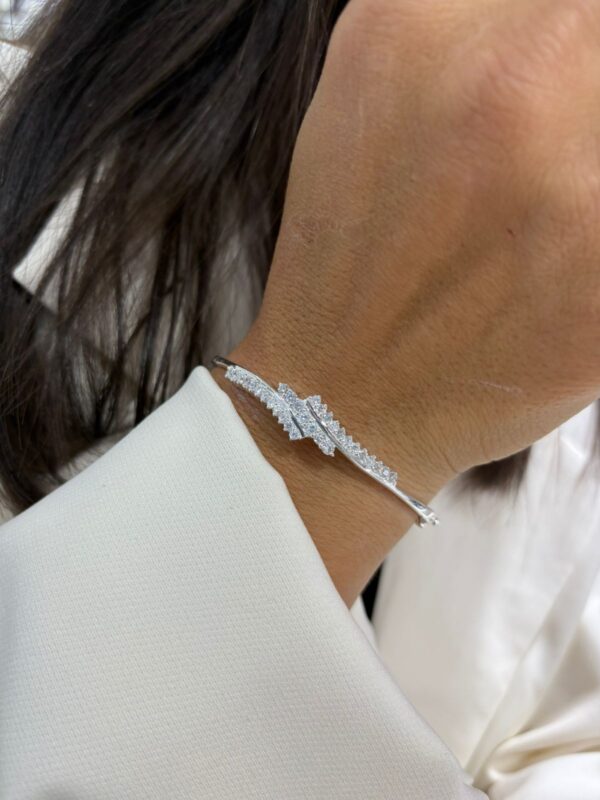 PULSERA DE PLATA RODINADA MODELO ESCLAVA