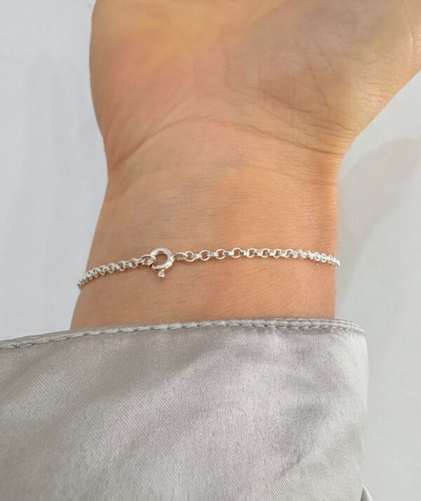 PULSERA DE PLATA con centro CORAZÓN - Image 2