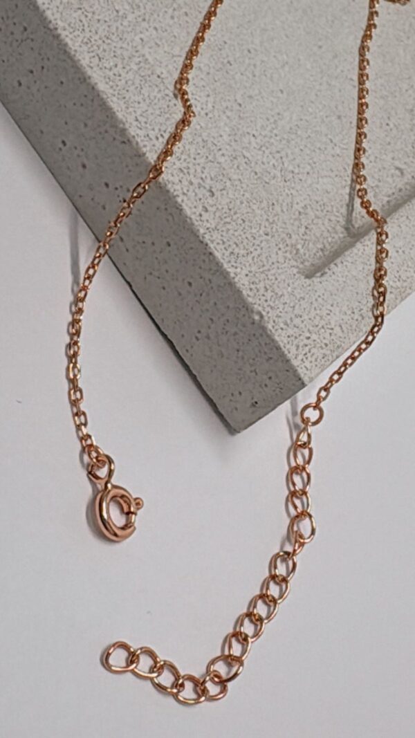 GARGANTILLA MODELO "DONNA" DE PLATA RODINADA EN ROSE - Image 3