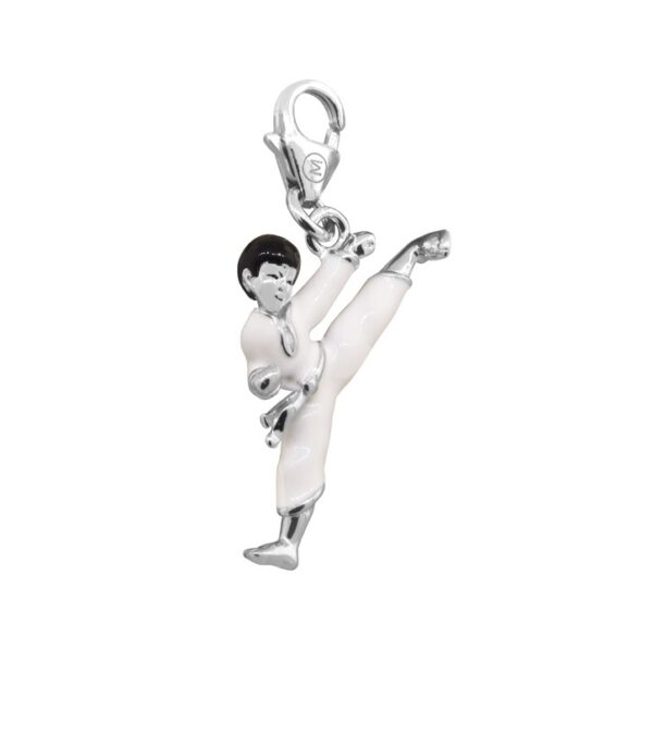 DIJE DE PLATA LINEA MONONA MODELO KARATECA