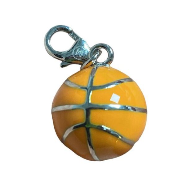 DIJE DE PLATA RODINADA LINEA MONONA Pelota de basquet