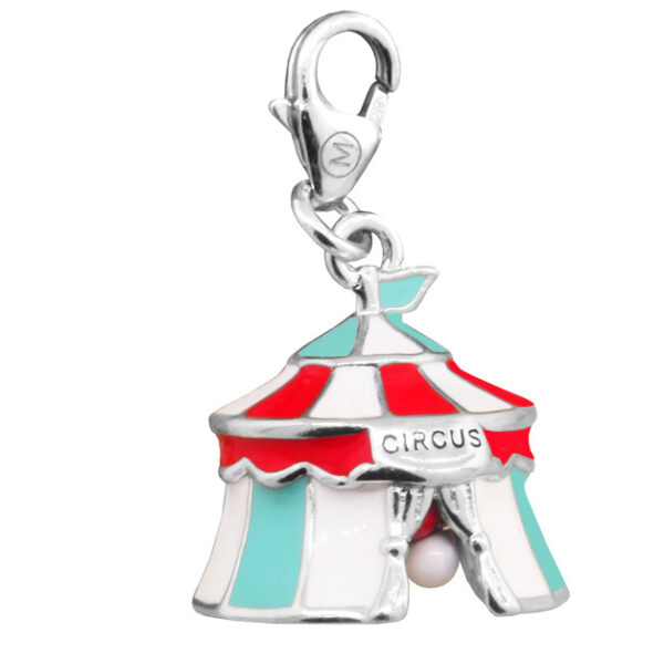 DIJE DE PLATA RODINADA LINEA MONONA Carpa de Circo
