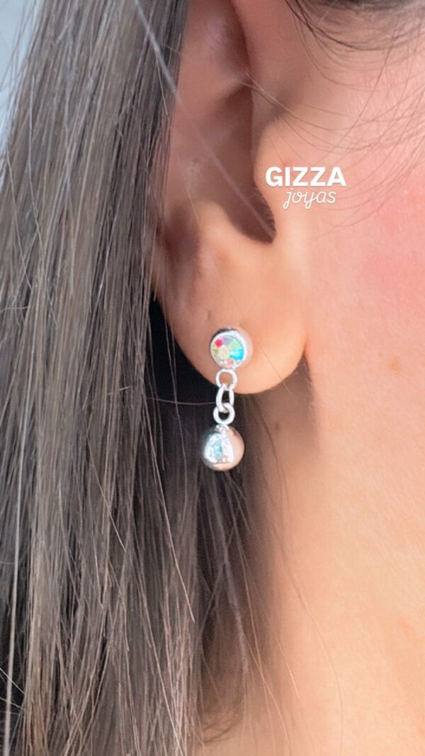 AROS DE ACERO BLANCO MODELO COLGANTES