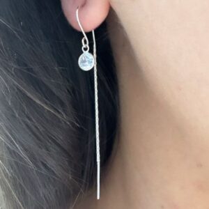 AROS de plata diseño pasante y colgante