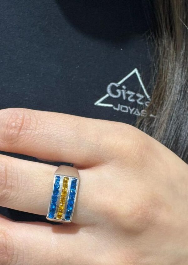 ANILLO DE PLATA MODELO BOCA