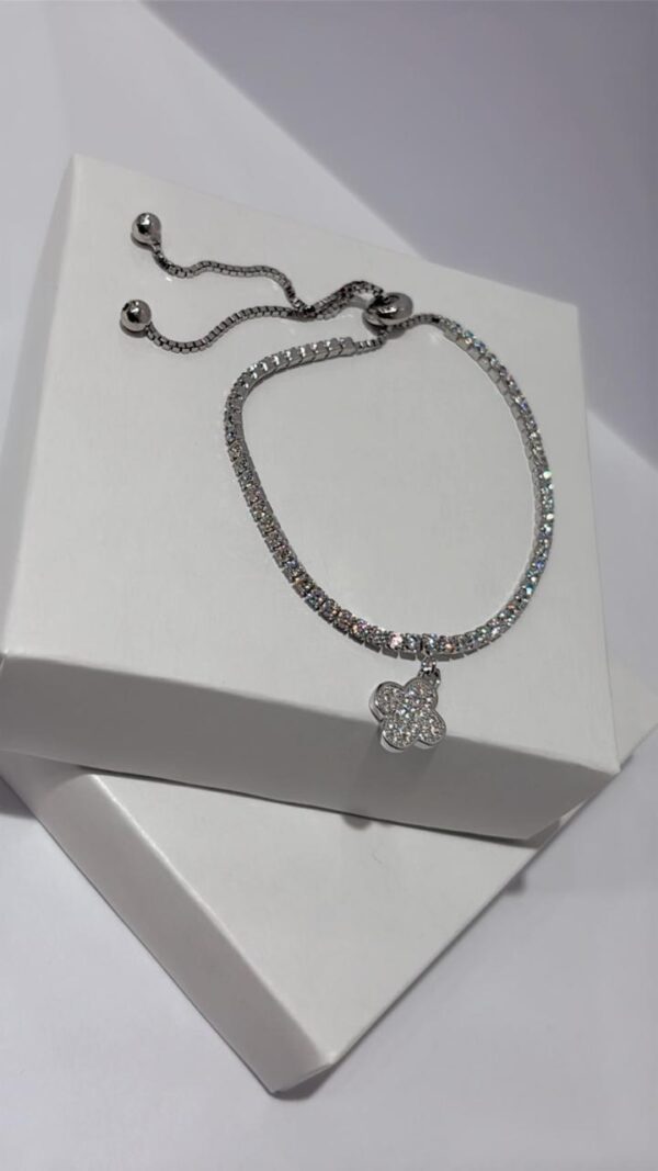 PULSERA DE PLATA RODIANDA MODELO TREBOL - Image 4