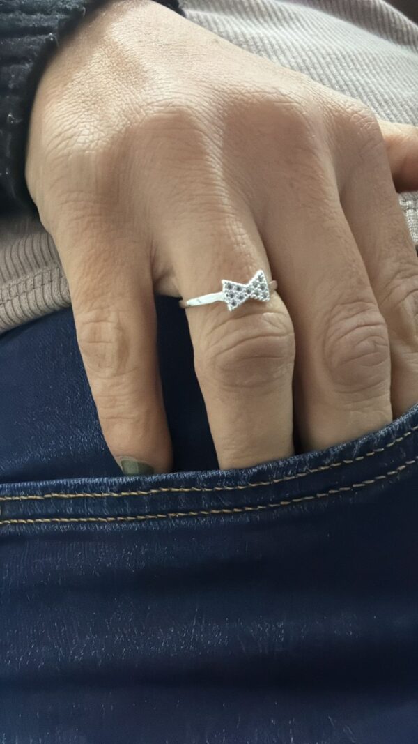 ANILLO DE PLATA MODELO MOÑO