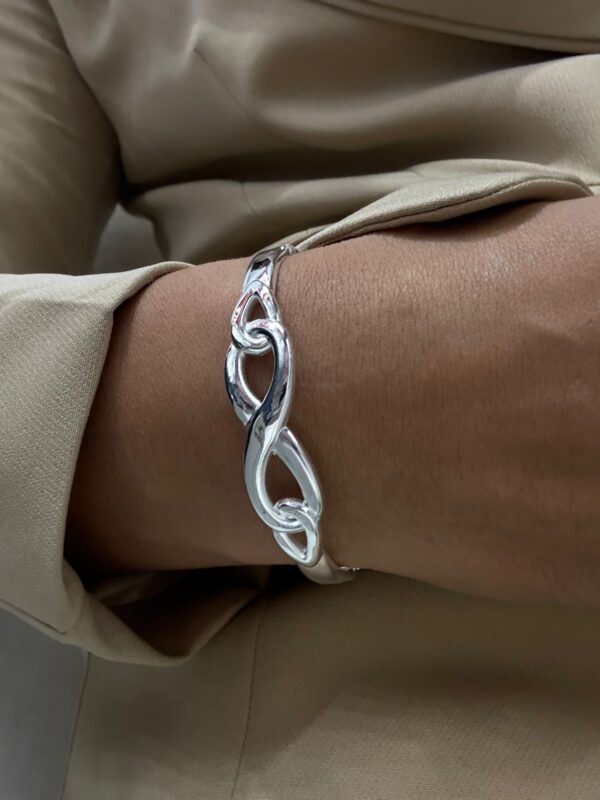 PULSERA DE ACERO BLANCO INFINITO - Image 3