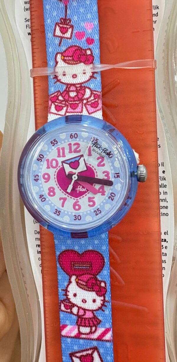 RELOJ SWATCH Flik Flak Hello Kitty / SWZFLNP024 - Image 2
