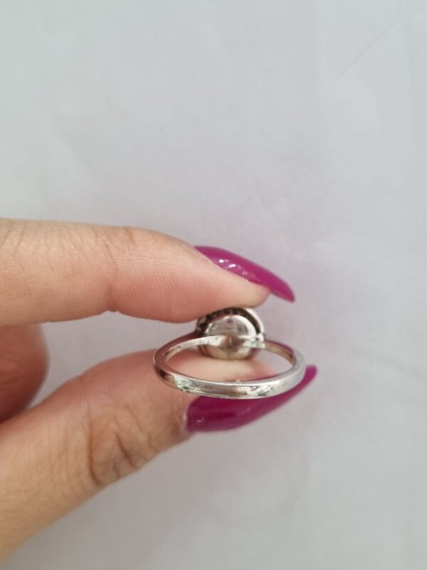 ANILLO de platra rodinada modelo piedra elevada n16 - Image 3