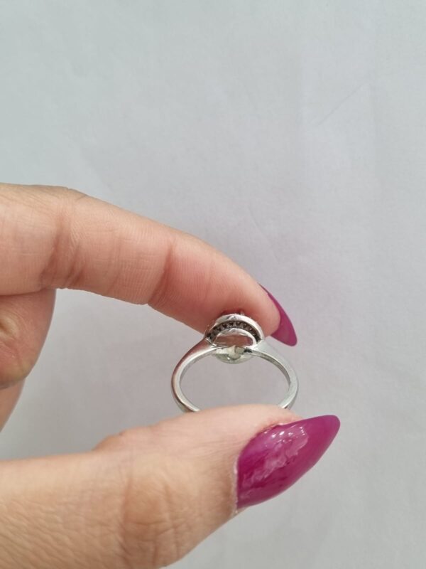 ANILLO de platra rodinada modelo piedra elevada n16 - Image 6