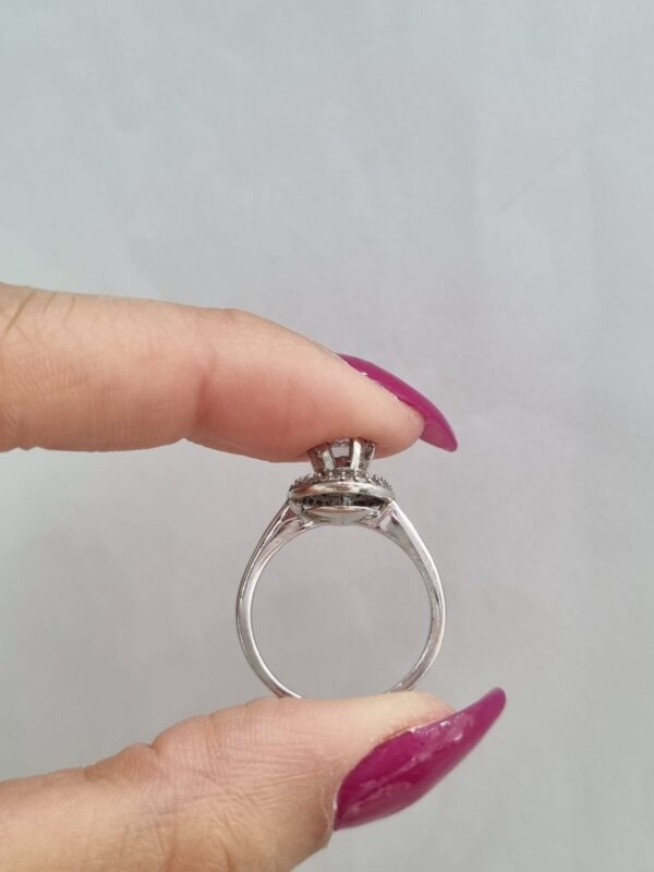 ANILLO de platra rodinada modelo piedra elevada n16 - Image 7