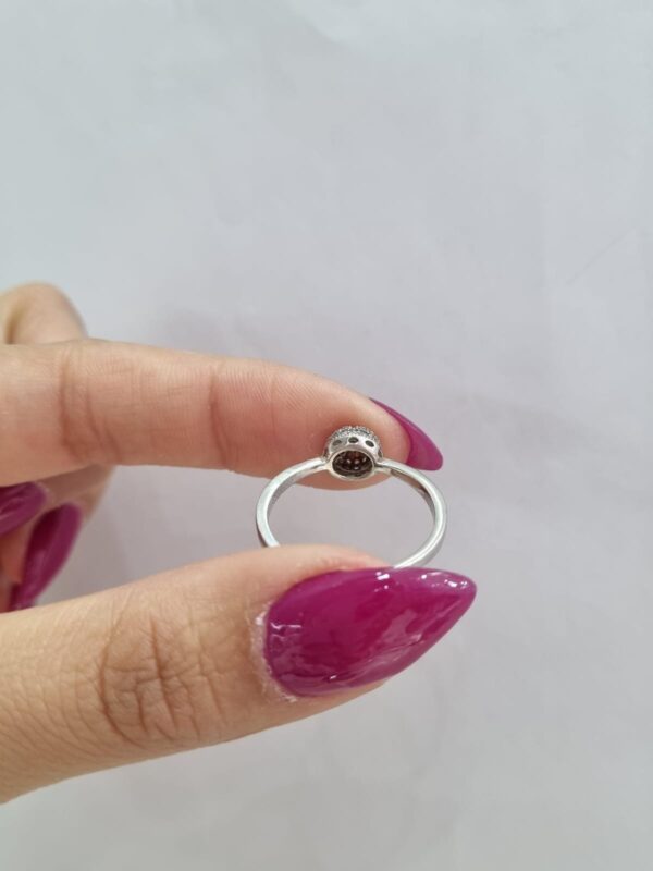 ANILLO plata rodinada modelo media esfera n19 - Image 2