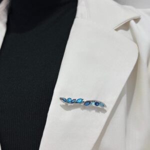 PRENDEDOR de plata rodianda modelo BLUE