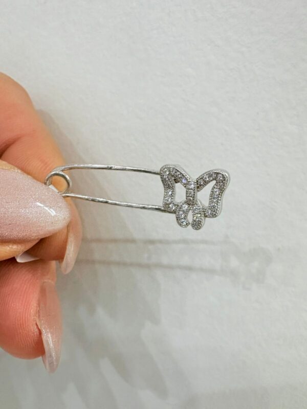 PRENDEDOR de plata rodianda modelo moño - Image 2