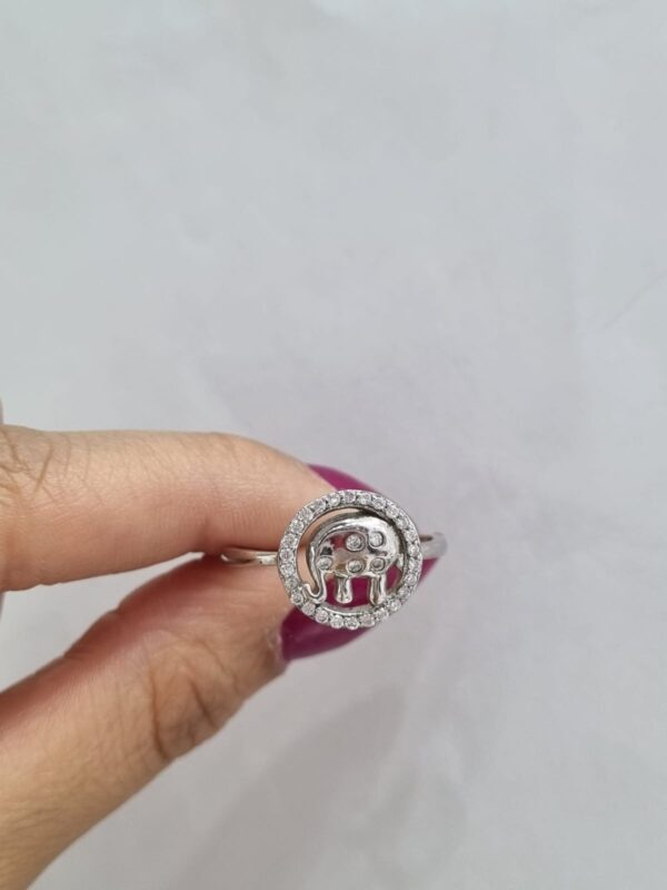 ANILLO de plata rodinada modelo "ELEFANTE" n21 - Image 5