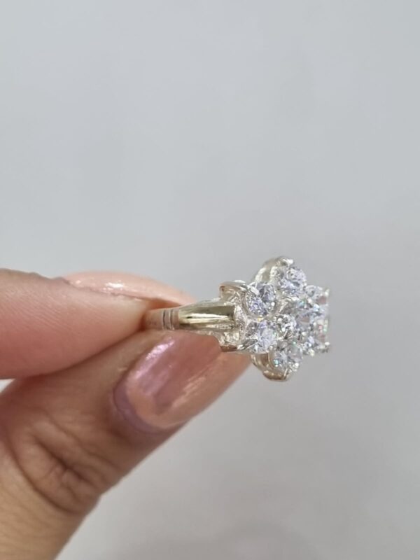 ANILLO de plata con oro modelo FLOR - Image 2