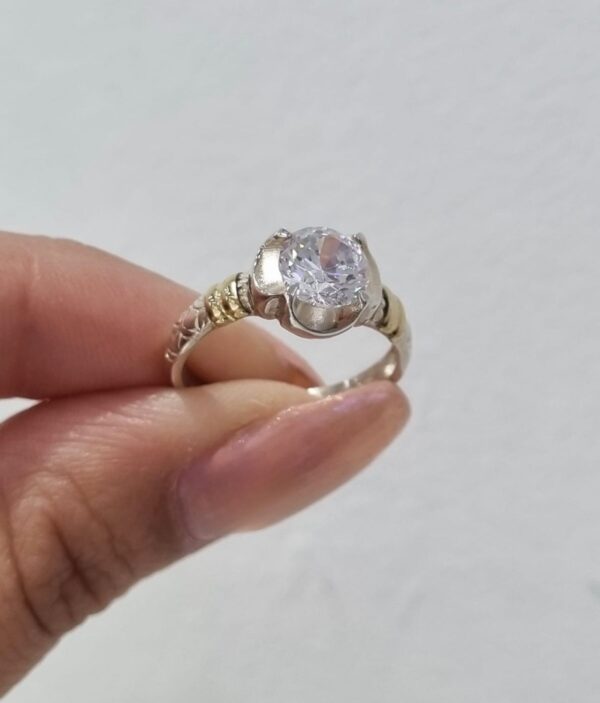ANILLO de plata con oro n16 - Image 6