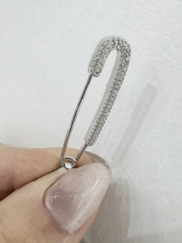 PRENDEDOR de plata rodianda modelo ALFILER DE GANCHO - Image 2