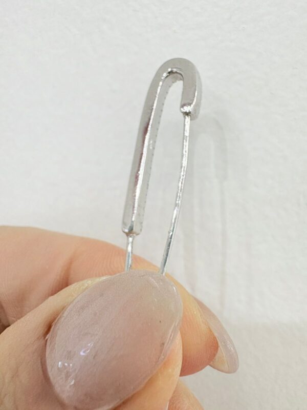 PRENDEDOR de plata rodianda modelo ALFILER DE GANCHO - Image 3