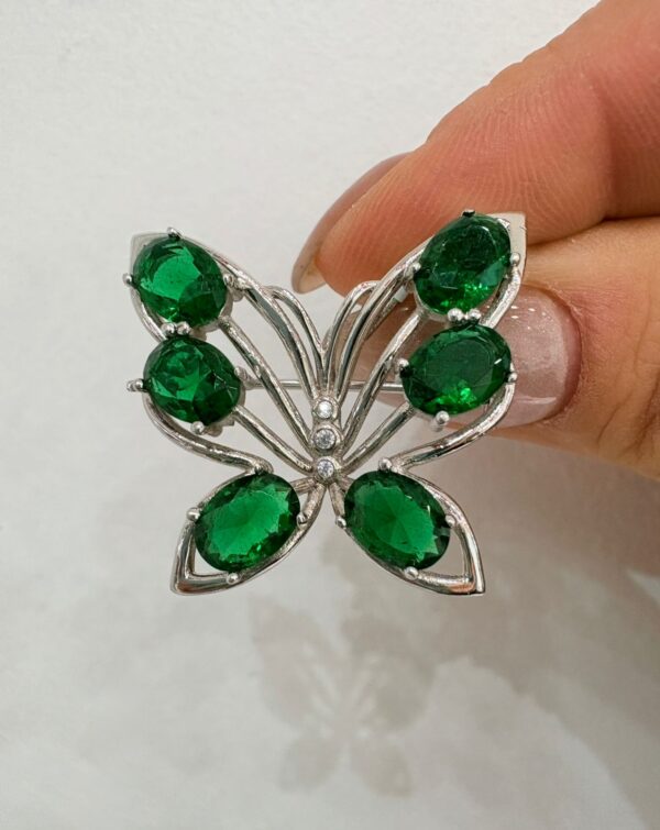 PRENDEDOR de plata rodianda modelo mariposa - Image 2