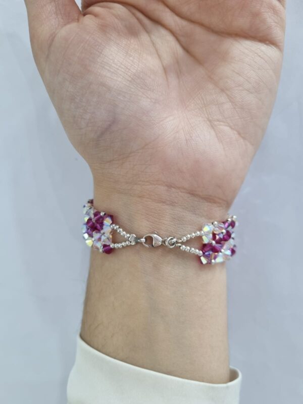PULSERA de plata con cristal europeo modelo ROMANCE 2 - Image 2