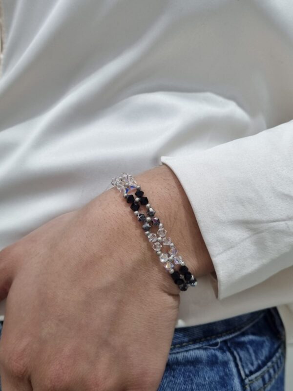 PULSERA de plata con cristal europeo modelo ROMANCE 1 - Image 2
