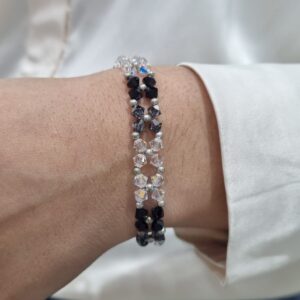 PULSERA de plata con cristal europeo modelo ROMANCE 1
