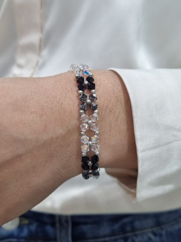 PULSERA de plata con cristal europeo modelo ROMANCE 1