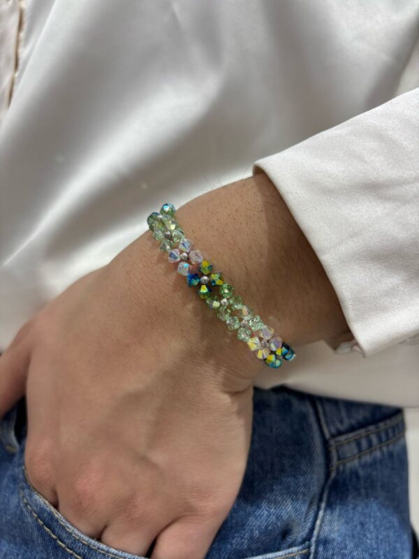 PULSERA de plata con cristal europeo modelo ROMANCE 1