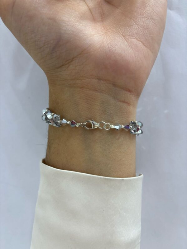 PULSERA de plata con cristal europeo modelo ROMANCE 1 - Image 2