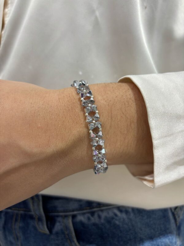 PULSERA de plata con cristal europeo modelo ROMANCE 1
