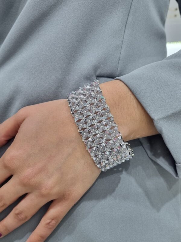 PULSERA de plata con cristal europeo modelo ROMANCE 4
