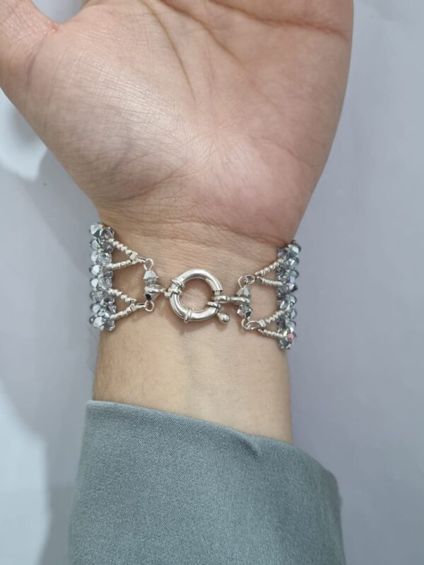 PULSERA de plata con cristal europeo modelo ROMANCE 4 - Image 2