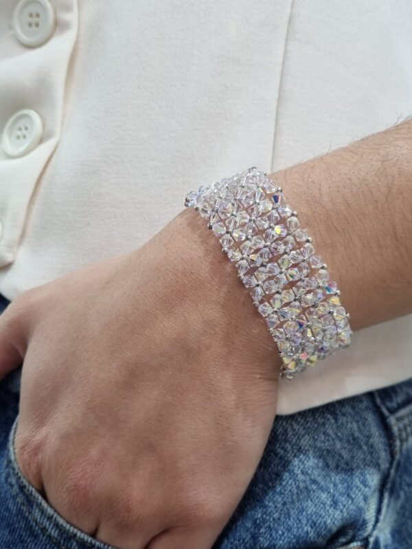 PULSERA de plata con cristal europeo modelo ROMANCE 3