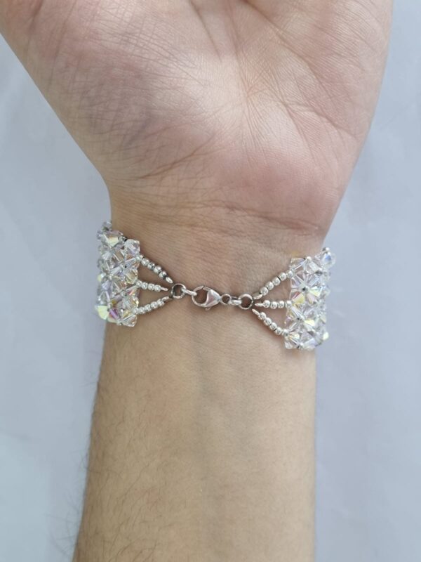 PULSERA de plata con cristal europeo modelo ROMANCE 3 - Image 2