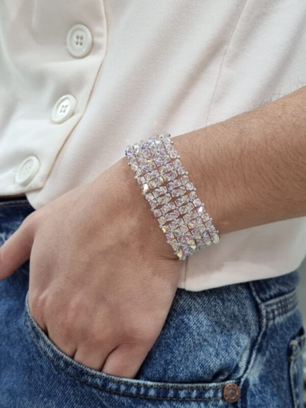 PULSERA de plata con cristal europeo modelo ROMANCE 3 - Image 3