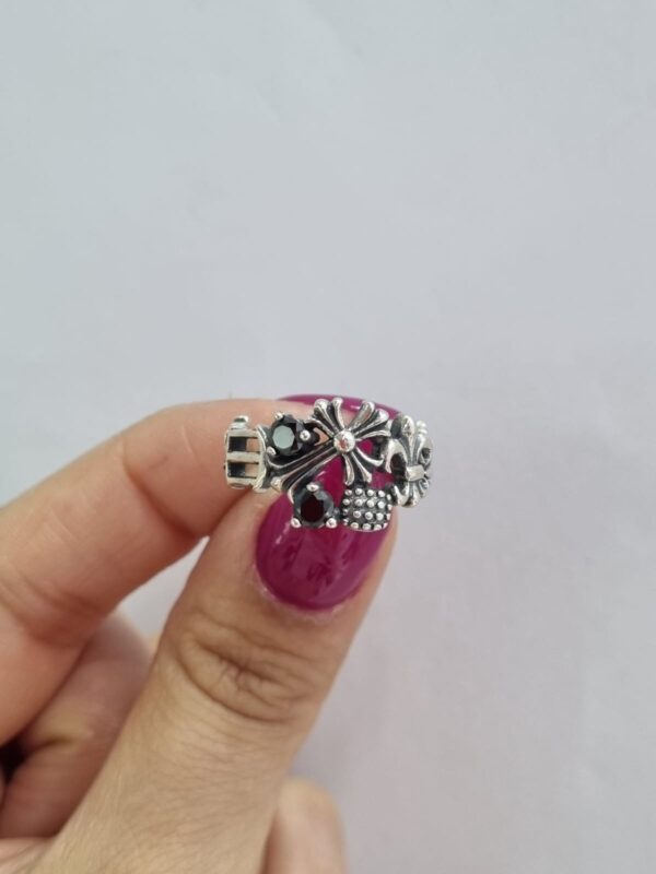 ANILLO de plata linea hindu modelo "Flor", ajustable - Image 2