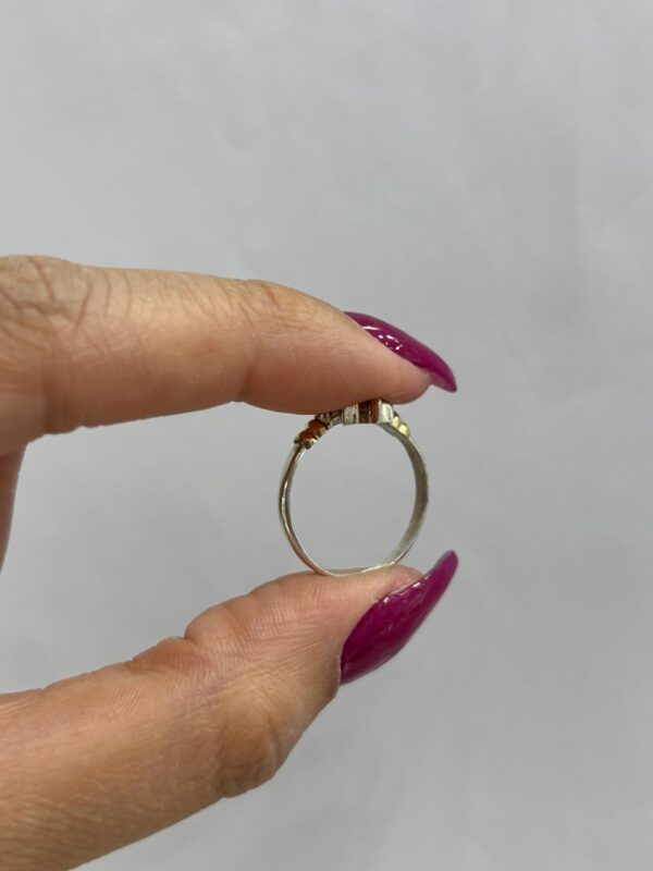 ANILLO de plata y oro con "FLOR DE LIS" n15 - Image 4
