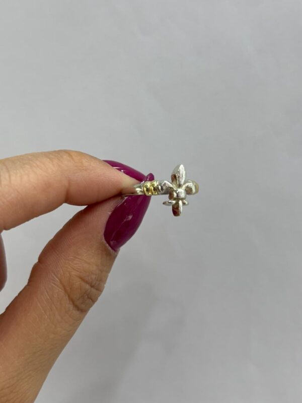 ANILLO de plata y oro con "FLOR DE LIS" n15 - Image 5