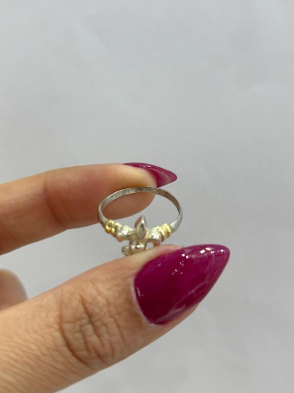 ANILLO de plata y oro con "FLOR DE LIS" n15 - Image 6