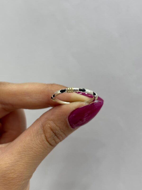 ANILLO de plata con oro modelo "Pelo de elefante" n15 - Image 3