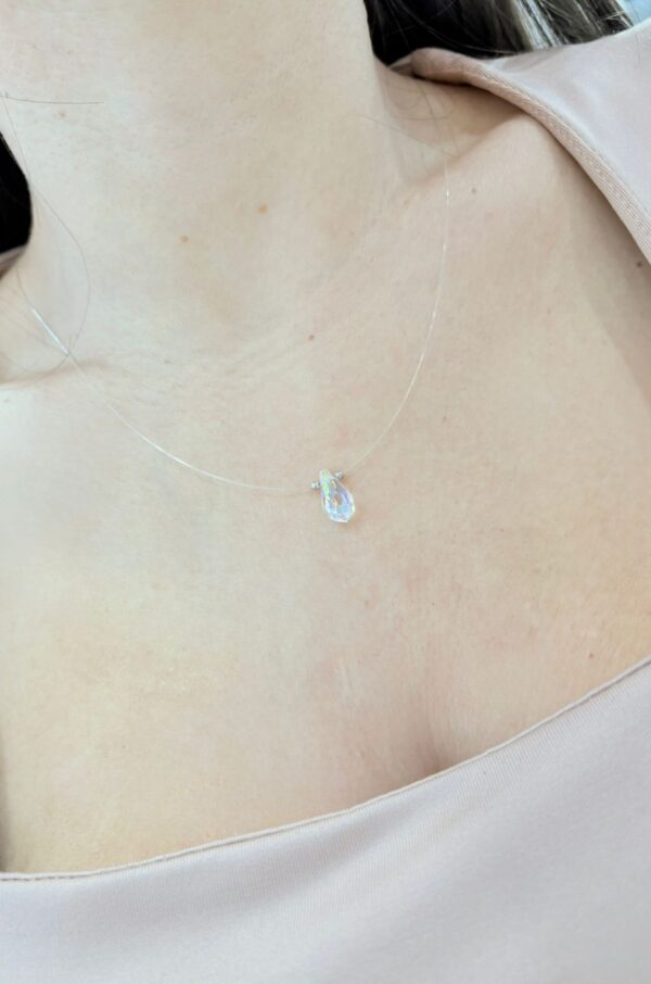 CONJUNTO de tanza con cristal europeo GOTA 1CM