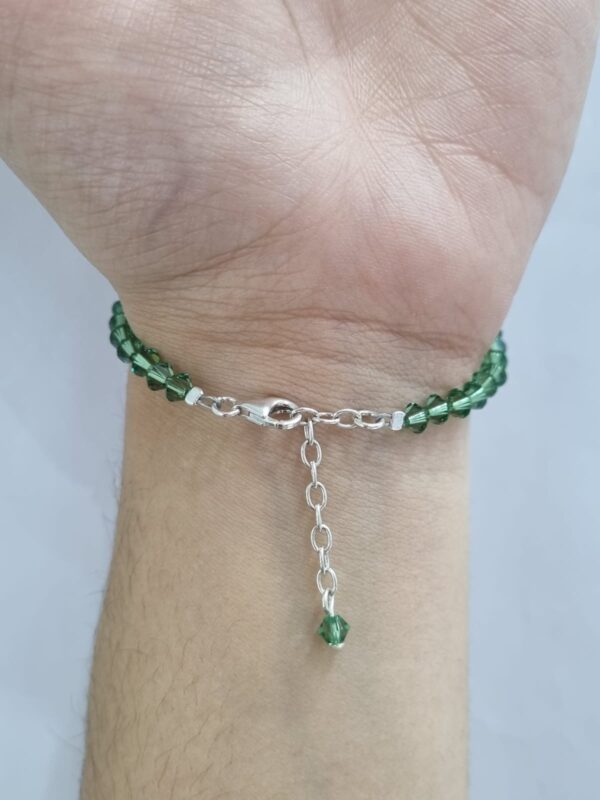 PULSERA de cristal europeo modelo con corazon verde - Image 3