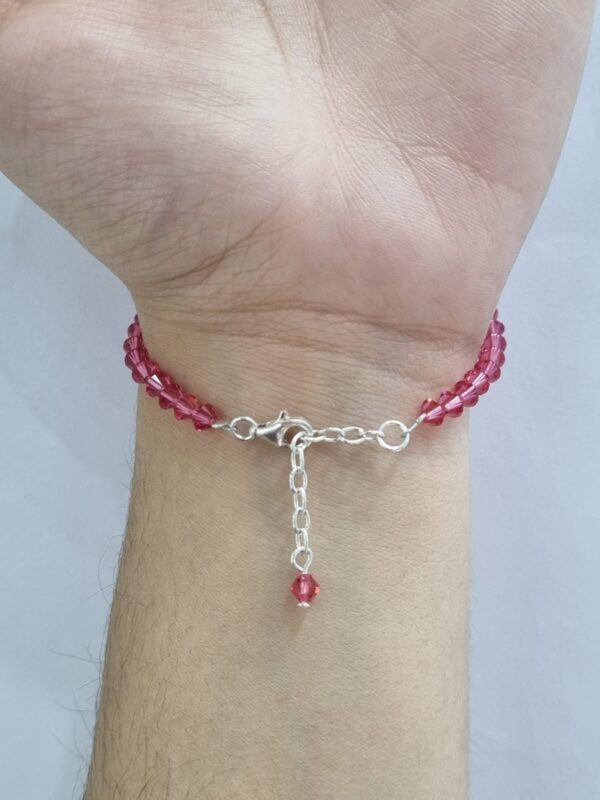 PULSERA de cristal europeo modelo con corazon coral - Image 3