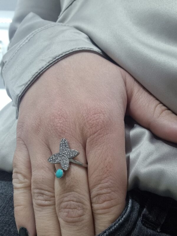 ANILLO de acero diseño "MARIPOSA" - Image 5
