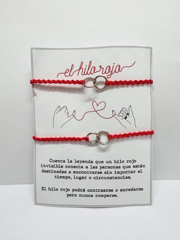 Set de pulseras de "HILO ROJO" - Image 2